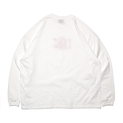 MOTO-BUNKA X DOOMED - Girl Long Sleeve T-Shirt/White-Red
