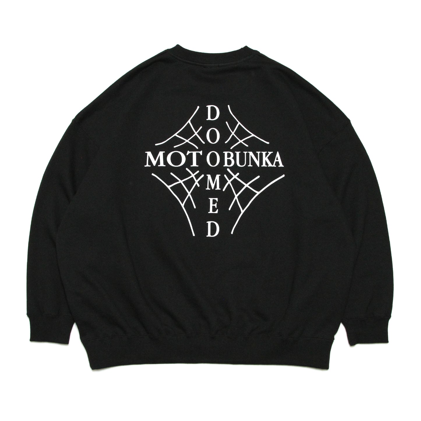MOTO-BUNKA X DOOMED - Web Cross Sweatshirt/Black