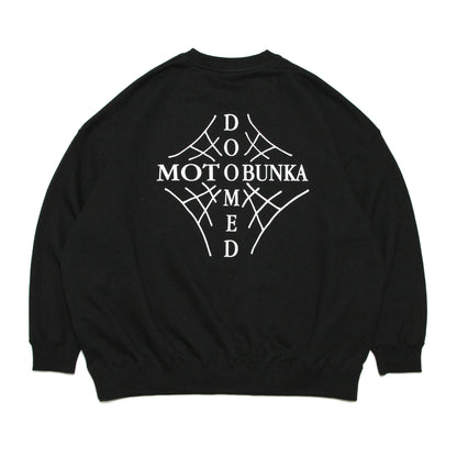 MOTO-BUNKA X DOOMED - Web Cross Sweatshirt/Black
