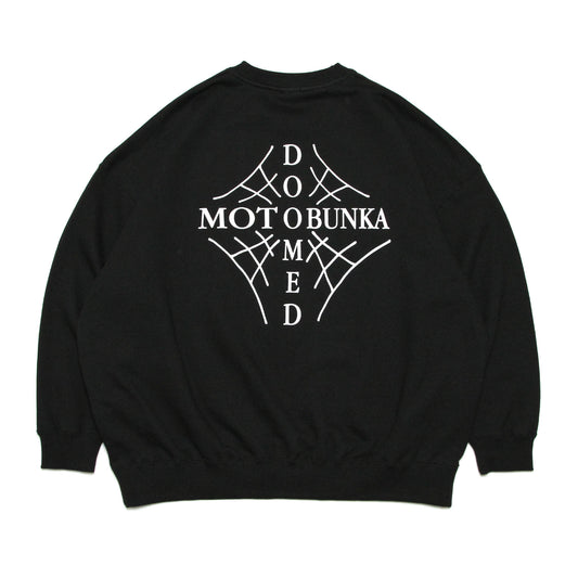 MOTO-BUNKA X DOOMED - Web Cross Sweatshirt/Black