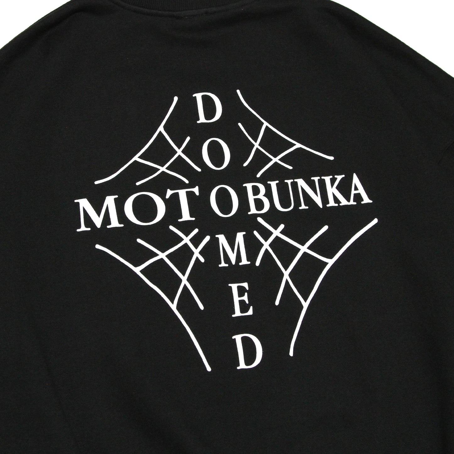 MOTO-BUNKA X DOOMED - Web Cross Sweatshirt/Black