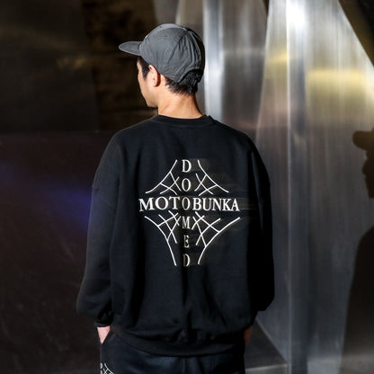 MOTO-BUNKA X DOOMED - Web Cross Sweatshirt/Black