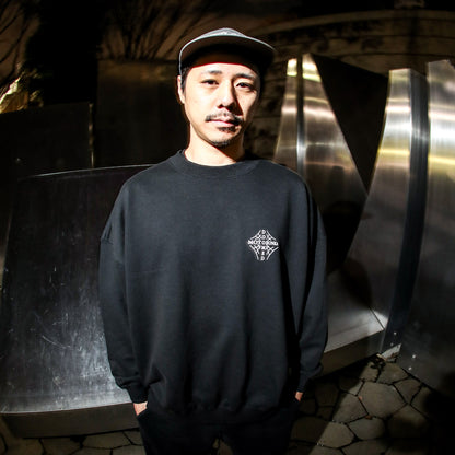 MOTO-BUNKA X DOOMED - Web Cross Sweatshirt/Black