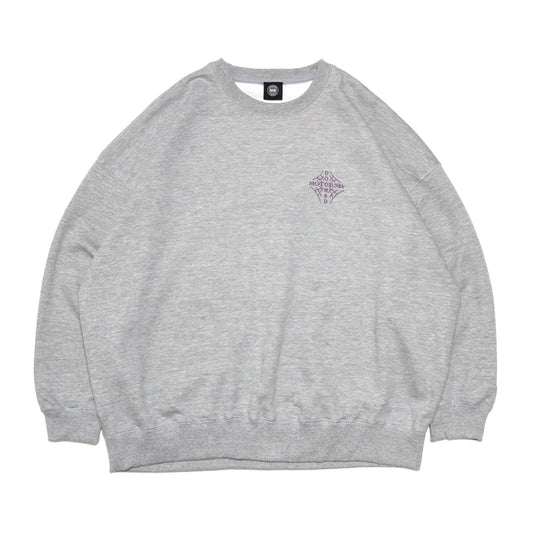 MOTO-BUNKA X DOOMED - Web Cross Sweatshirt/Grey