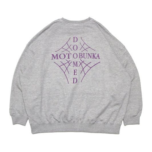 MOTO-BUNKA X DOOMED - Web Cross Sweatshirt/Grey