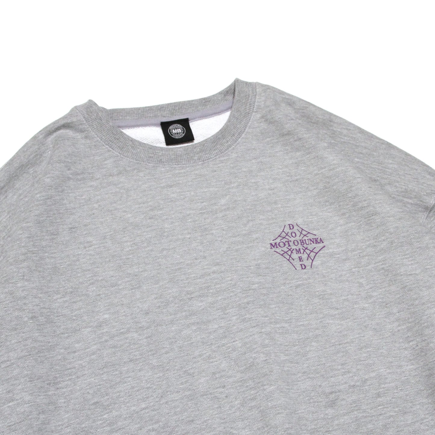 MOTO-BUNKA X DOOMED - Web Cross Sweatshirt/Grey