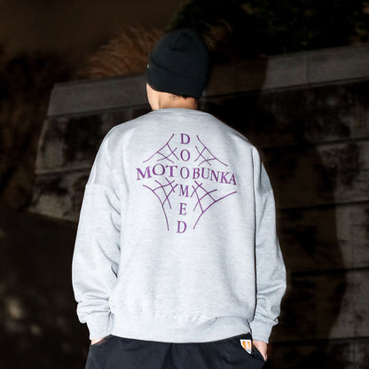 MOTO-BUNKA X DOOMED - Web Cross Sweatshirt/Grey