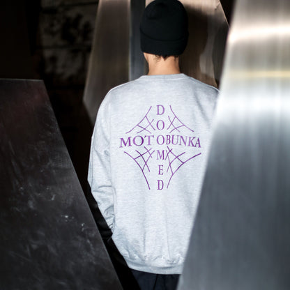 MOTO-BUNKA X DOOMED - Web Cross Sweatshirt/Grey