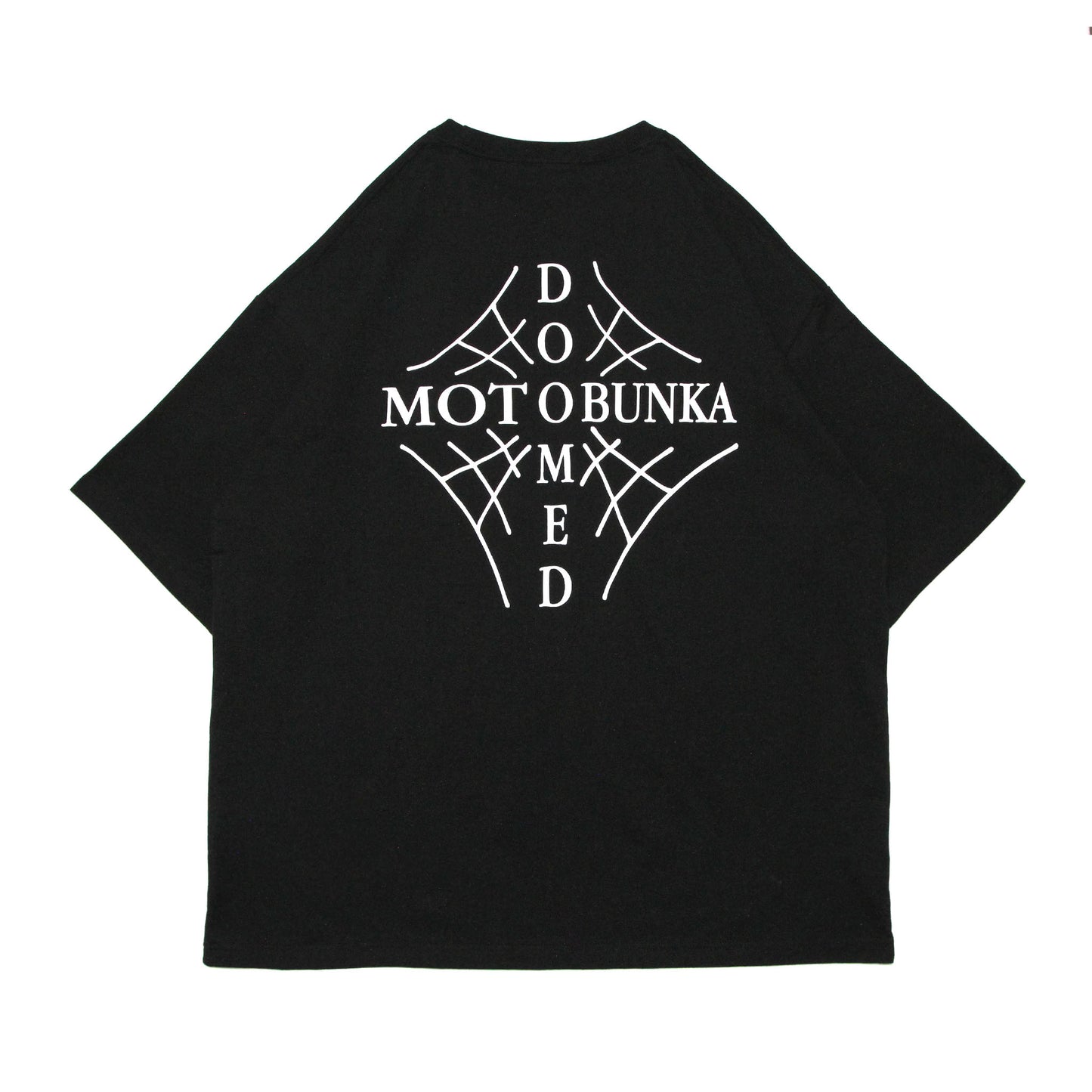 MOTO-BUNKA X DOOMED - Web Cross T-Shirt/Black