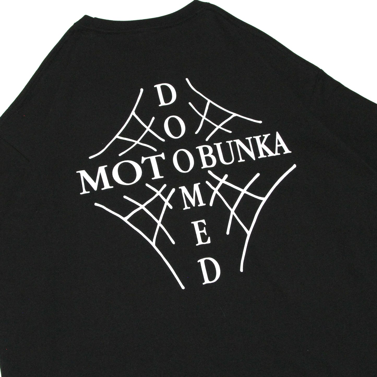 MOTO-BUNKA X DOOMED - Web Cross T-Shirt/Black