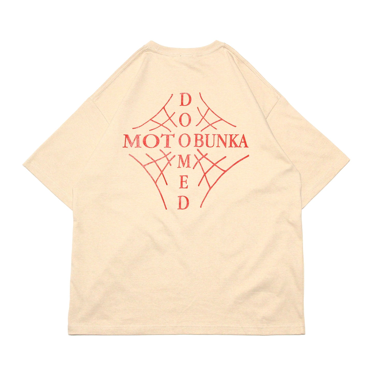 MOTO-BUNKA X DOOMED - Web Cross T-Shirt/Sand