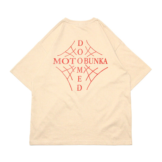 MOTO-BUNKA X DOOMED - Web Cross T-Shirt/Sand