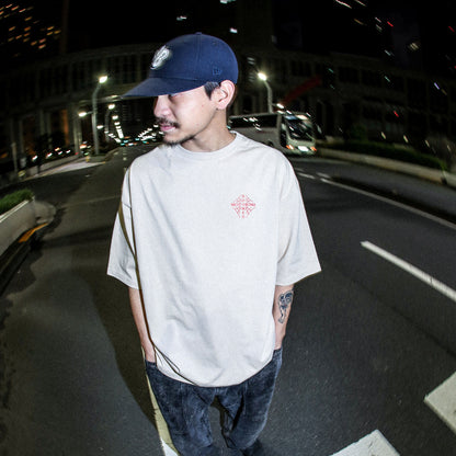 MOTO-BUNKA X DOOMED - Web Cross T-Shirt/Sand
