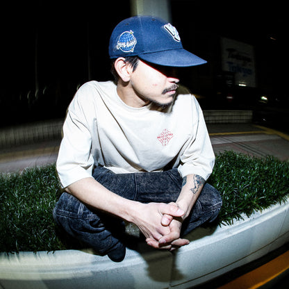 MOTO-BUNKA X DOOMED - Web Cross T-Shirt/Sand
