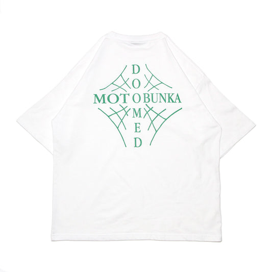 MOTO-BUNKA X DOOMED - Web Cross T-Shirt/White