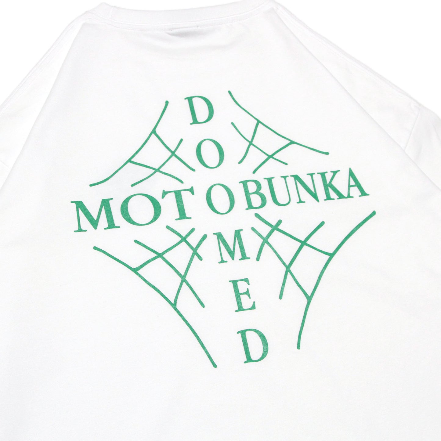 MOTO-BUNKA X DOOMED - Web Cross T-Shirt/White