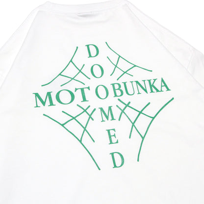 MOTO-BUNKA X DOOMED - Web Cross T-Shirt/White