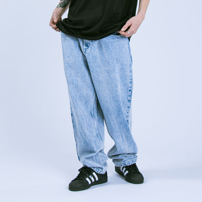 MOTO-BUNKA X HEAVIES - Collaboration Jeans/Chemical Washed Light Blue