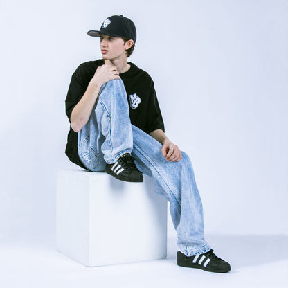 MOTO-BUNKA X HEAVIES - Collaboration Jeans/Chemical Washed Light Blue