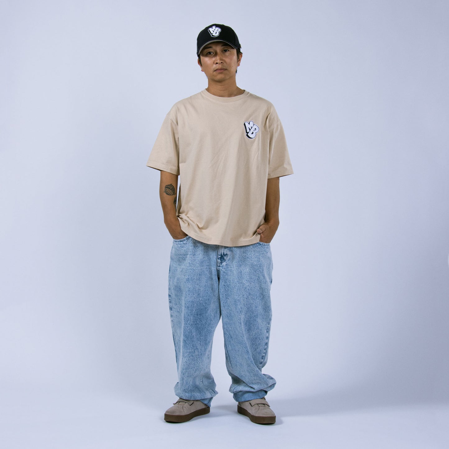 MOTO-BUNKA X HEAVIES - Collaboration Jeans/Chemical Washed Light Blue