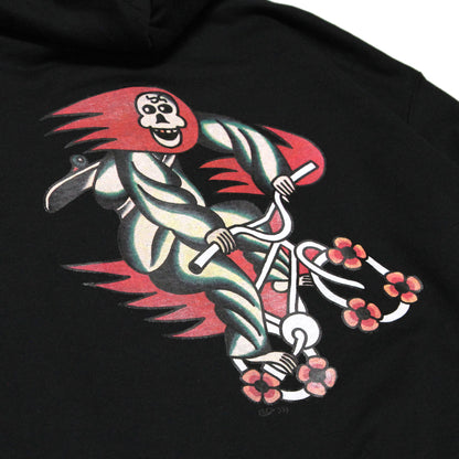 MOTO-BUNKA X LOOP MAGAZINE - MOTO-LOOP LIMITED Hoodie/Black