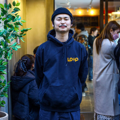 MOTO-BUNKA X LOOP MAGAZINE - MOTO-LOOP LIMITED Hoodie/Black