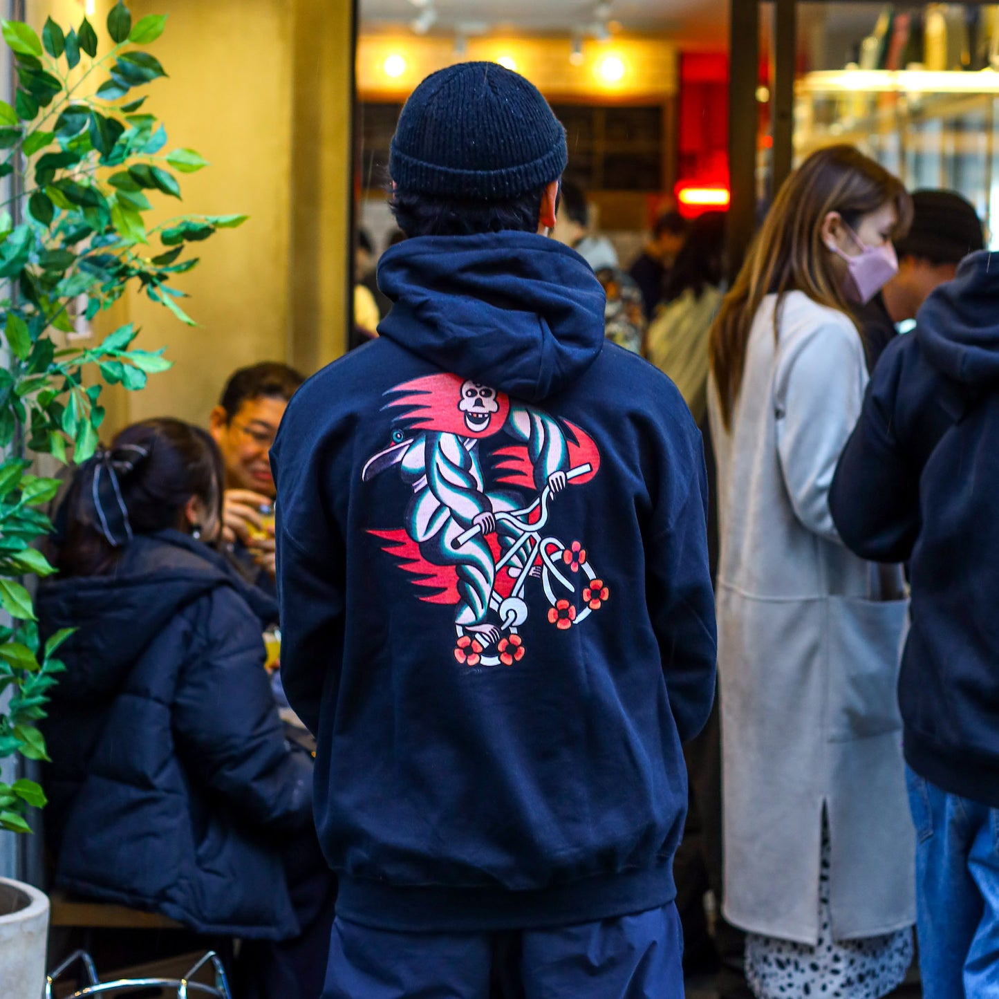 MOTO-BUNKA X LOOP MAGAZINE - MOTO-LOOP LIMITED Hoodie/Black