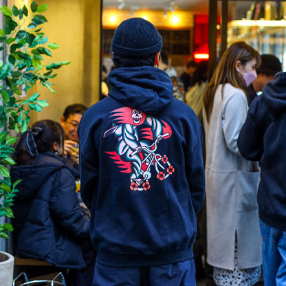 MOTO-BUNKA X LOOP MAGAZINE - MOTO-LOOP LIMITED Hoodie/Black