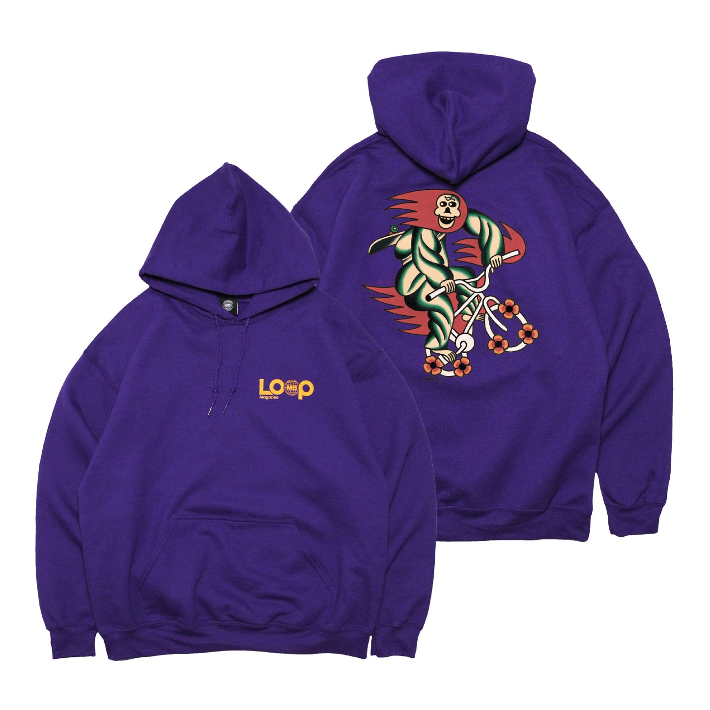 MOTO-BUNKA X LOOP MAGAZINE - MOTO-LOOP LIMITED Hoodie/Purple