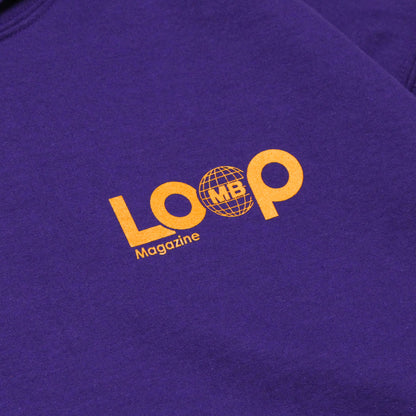 MOTO-BUNKA X LOOP MAGAZINE - MOTO-LOOP LIMITED Hoodie/Purple