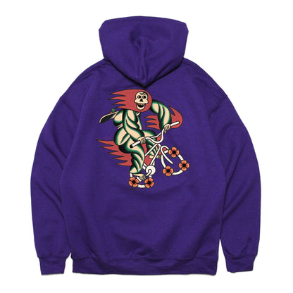 MOTO-BUNKA X LOOP MAGAZINE - MOTO-LOOP LIMITED Hoodie/Purple