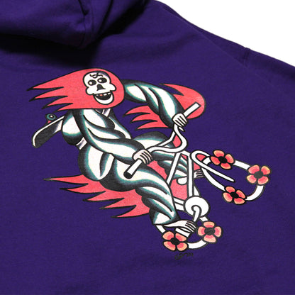 MOTO-BUNKA X LOOP MAGAZINE - MOTO-LOOP LIMITED Hoodie/Purple