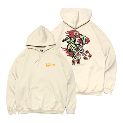 MOTO-BUNKA X LOOP MAGAZINE - MOTO-LOOP LIMITED Hoodie/Sand