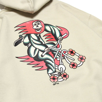MOTO-BUNKA X LOOP MAGAZINE - MOTO-LOOP LIMITED Hoodie/Sand