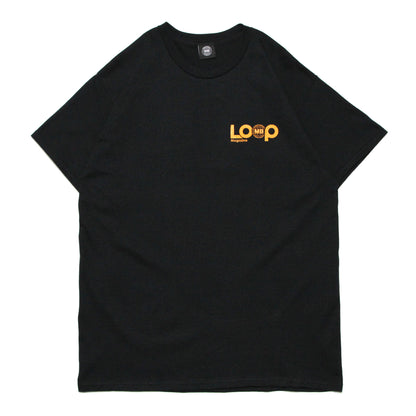 MOTO-BUNKA X LOOP MAGAZINE - MOTO-LOOP LIMITED T-Shirt/Black