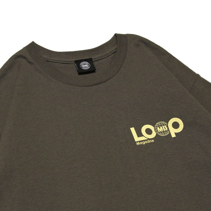 MOTO-BUNKA X LOOP MAGAZINE - MOTO-LOOP LIMITED T-Shirt/Olive