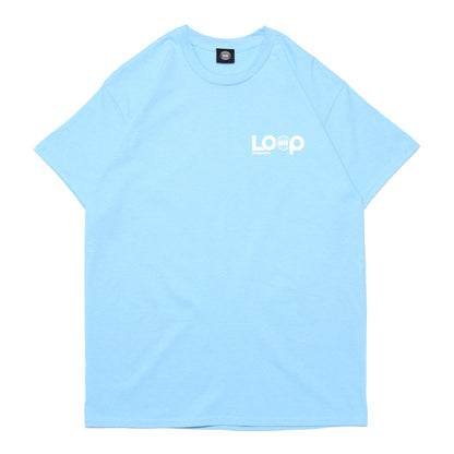 MOTO-BUNKA X LOOP MAGAZINE - MOTO-LOOP LIMITED T-Shirt/Sky Blue