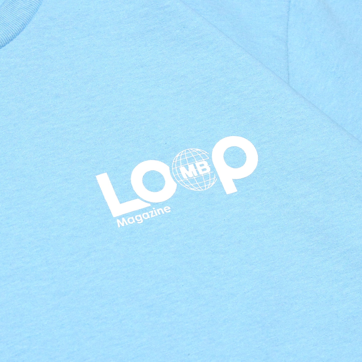 MOTO-BUNKA X LOOP MAGAZINE - MOTO-LOOP LIMITED T-Shirt/Sky Blue