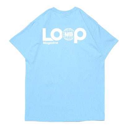MOTO-BUNKA X LOOP MAGAZINE - MOTO-LOOP LIMITED T-Shirt/Sky Blue