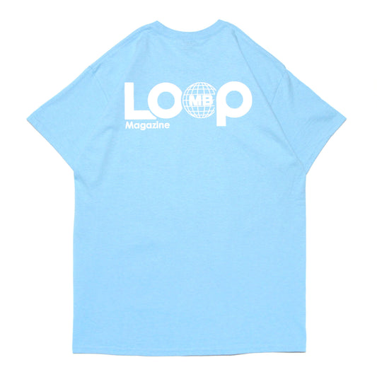 MOTO-BUNKA X LOOP MAGAZINE - MOTO-LOOP LIMITED T-Shirt/Sky Blue