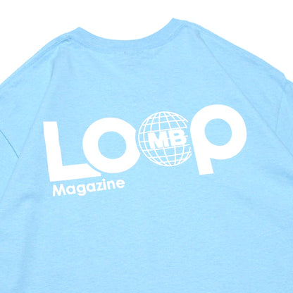 MOTO-BUNKA X LOOP MAGAZINE - MOTO-LOOP LIMITED T-Shirt/Sky Blue