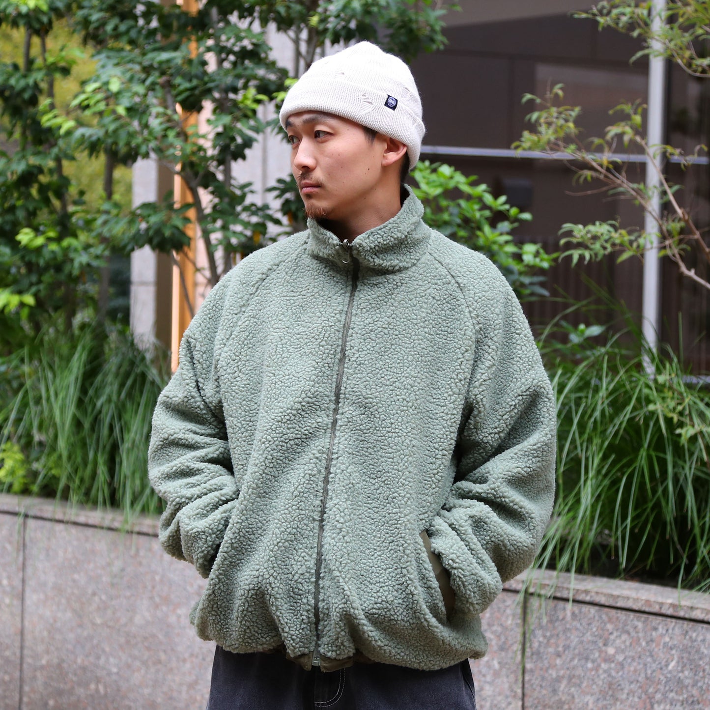 MOTO-BUNKA  - City Mark Boa Jacket/Olive