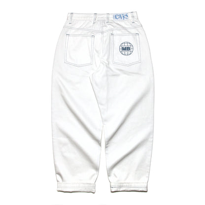 MOTO-BUNKA X HEAVIES - Collaboration Jeans - V2/White