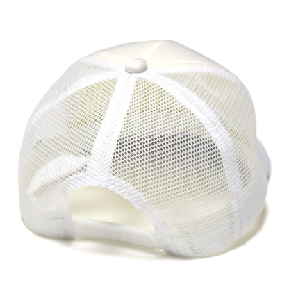 PEEP GAME - Poorboy Trucker Cap/White-White